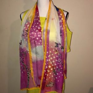 Silk Multi color Butterflies 🦋 scarf 🧣